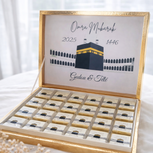 Boîte chocolats personnalisée - Cadeau élégant pour vos événements (24 ou 48 pièces)