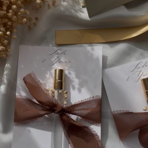 Fiole parfum personnalisée mariage – Cadeau invité élégant 10 ml